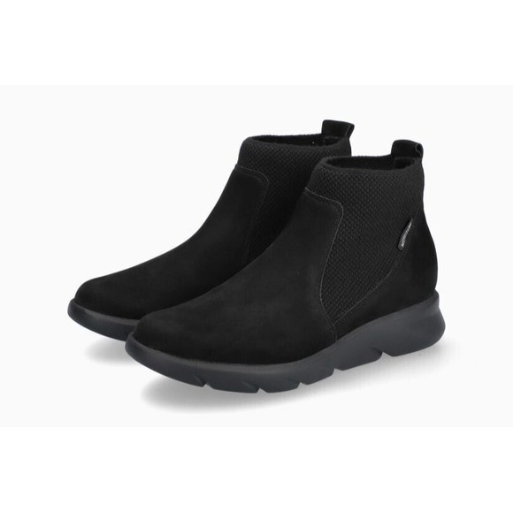 Mephisto Cyrene Womens Black Sock Boots Shock Absorbing...